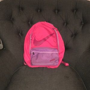Pink Nike backpack